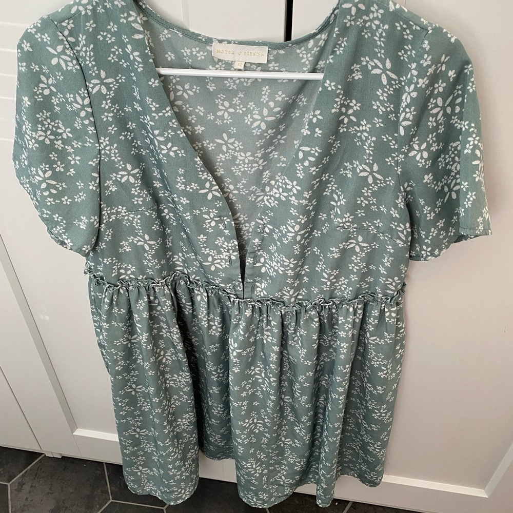 Sage Babydoll Tunic